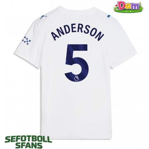 Manchester City Elliot Anderson #5 Tredje Tröja Kvinnor 2026-27 Kortärmad